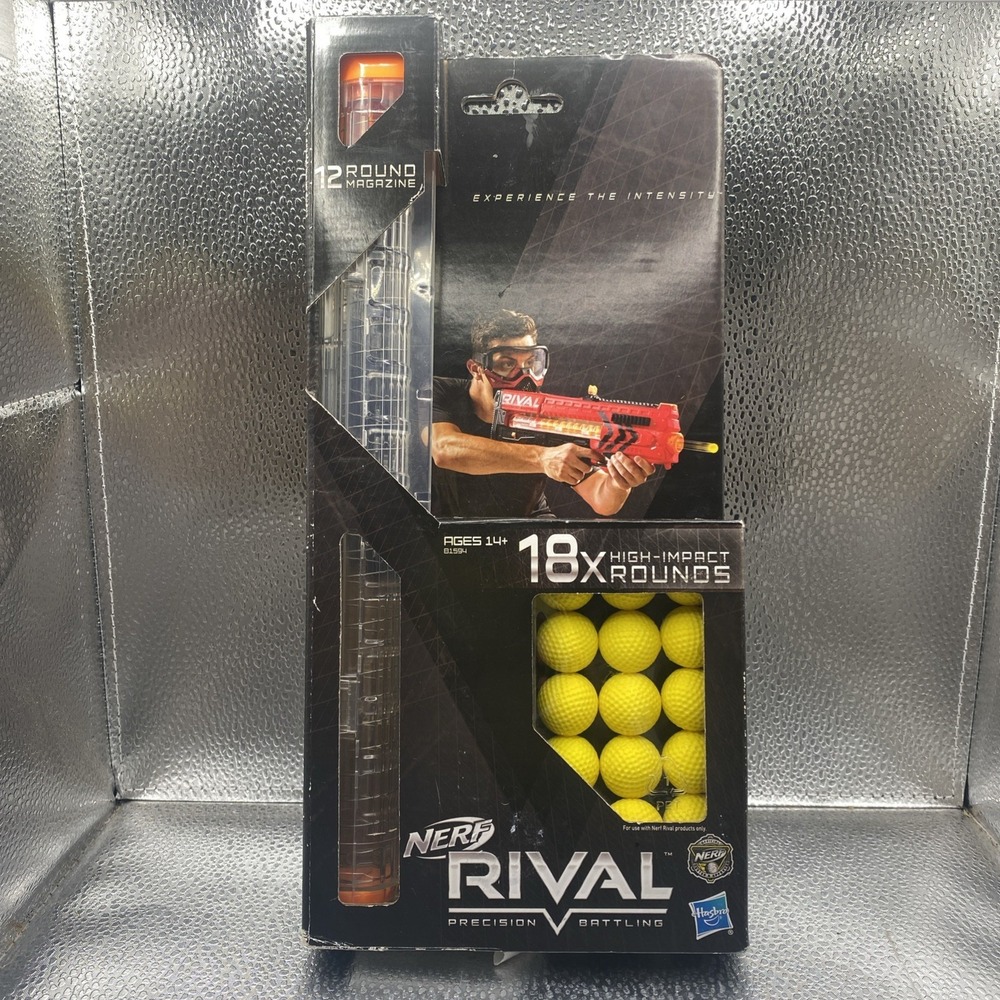Nerf Rival 18 Round Refill Pack and 12 Round Magazine Clip High Impact Balls